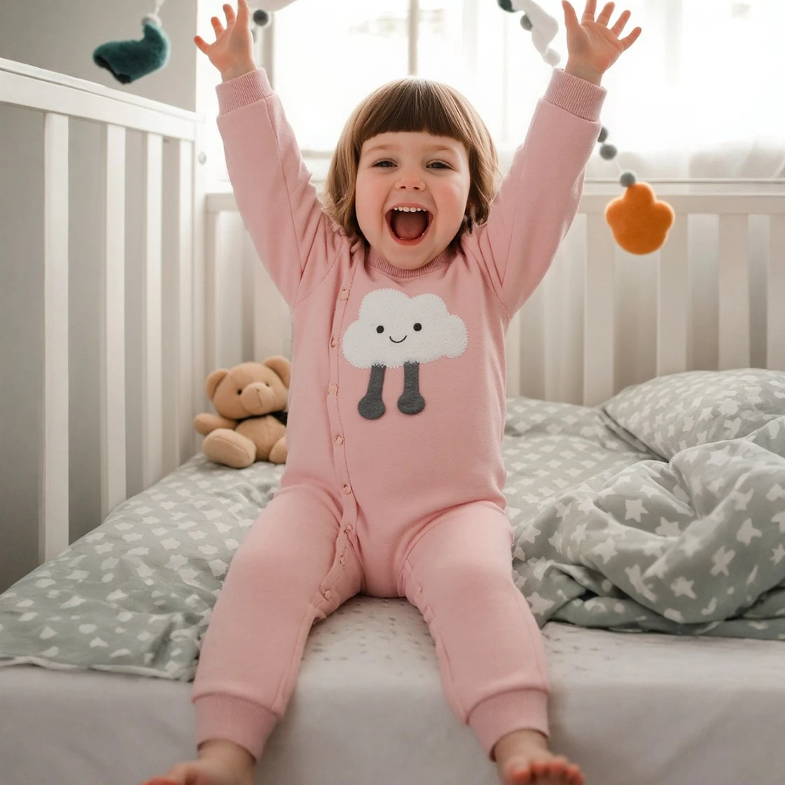 

Sanlutoz Warm Cotton Winter Baby Boys Girls Jumpsuits Clothing Long Sleeve Cute Infants Rompers Fashion