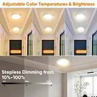Rechargeable Motion Sensor Ceiling Light with Remote, Battery Operated Closet Light No Wiring, Wireless LED Shower Lights, 3 Colors Dimmable Indoor Overhead Lamp for Closet Shower Pantry Shed Hallway 6