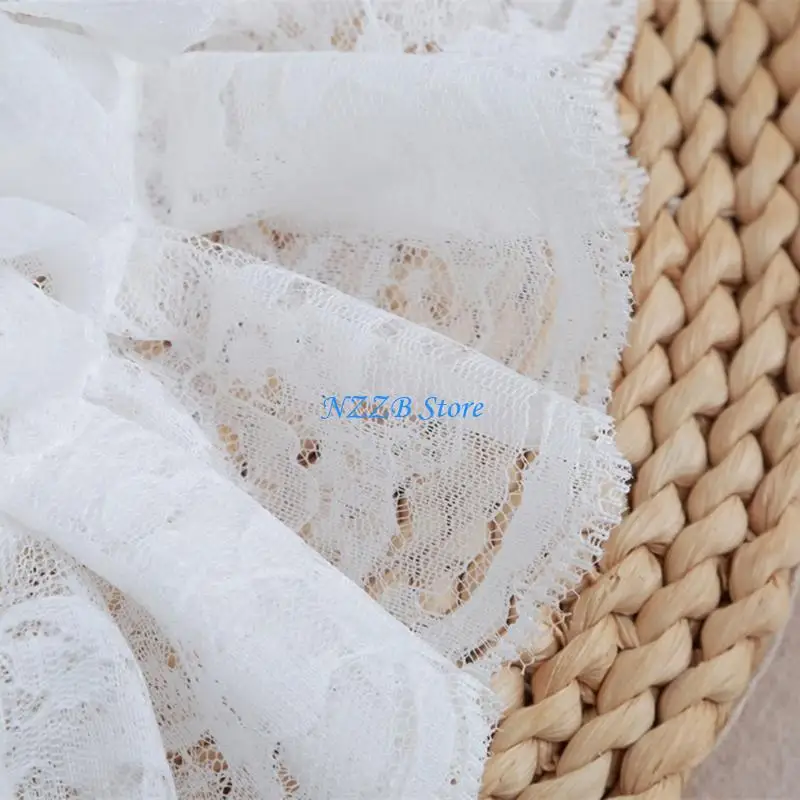 

T21F Gothicism Clothing Accents Sophisticated Lace Collar Elegant Multilayer Collar