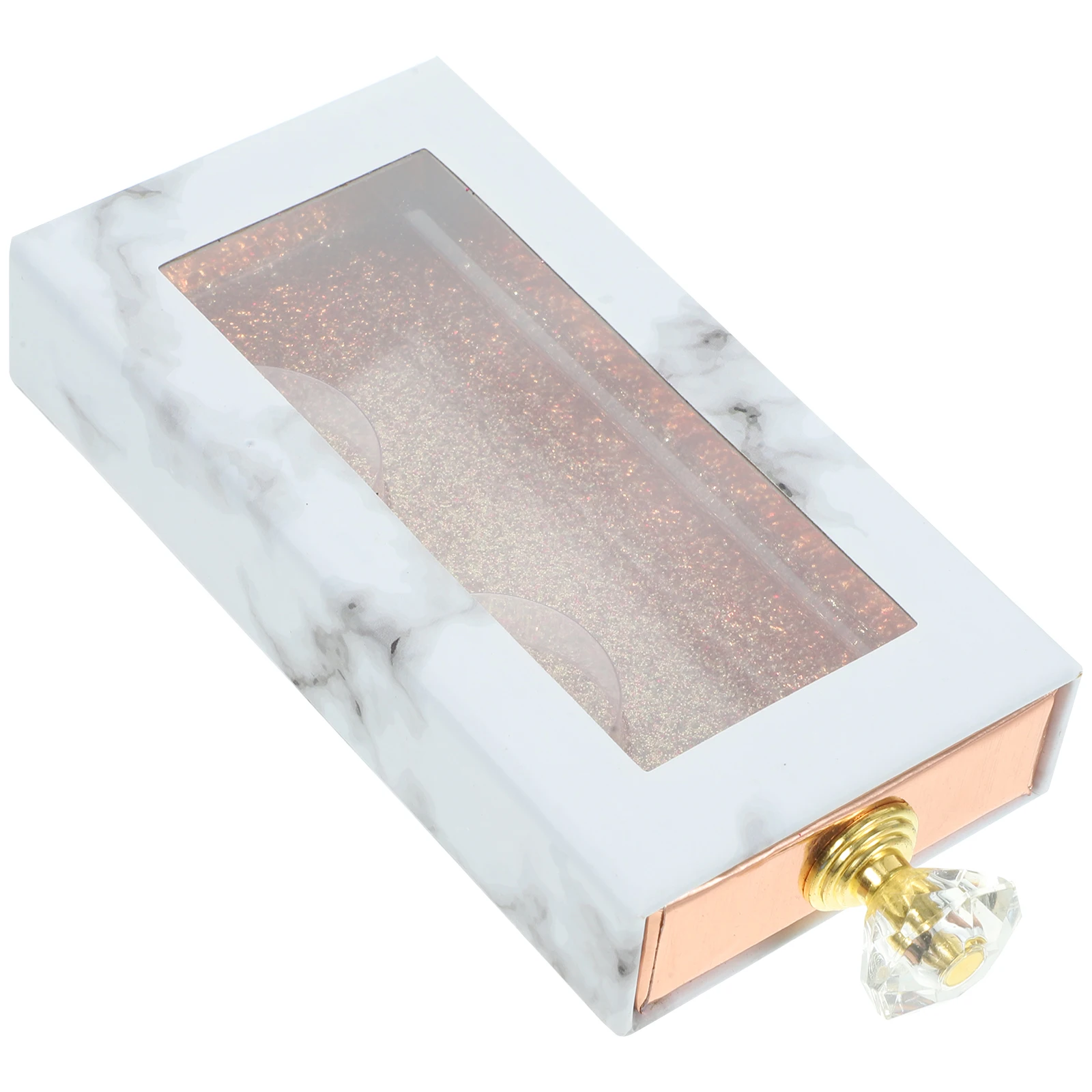

Rectangle Fake Cases Fake Lash Container With Clear Window Eyelash Box Storage Clear Window H Portable Lightweight Travel
