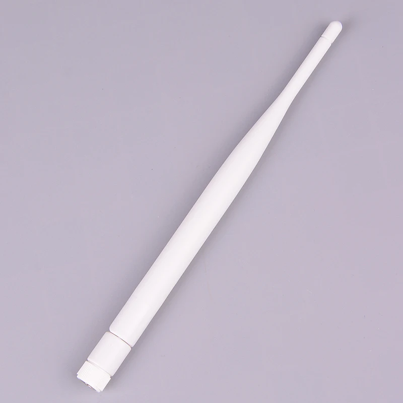 1Pc 2.4GHz White WiFi Antenna 5dBi Aerial RP SMA Male Connector 2.4g Antenna