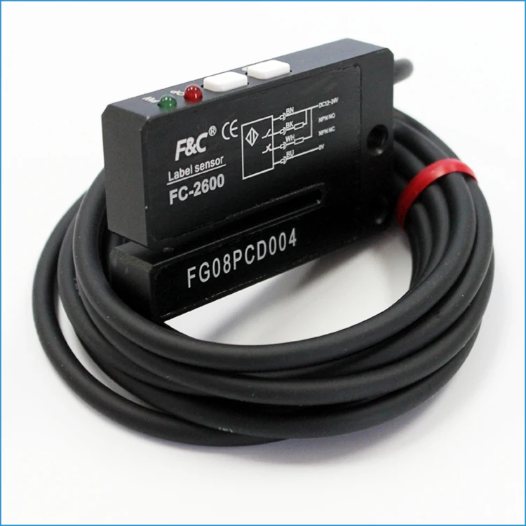 label transducer sensor with transparent laber sensor for