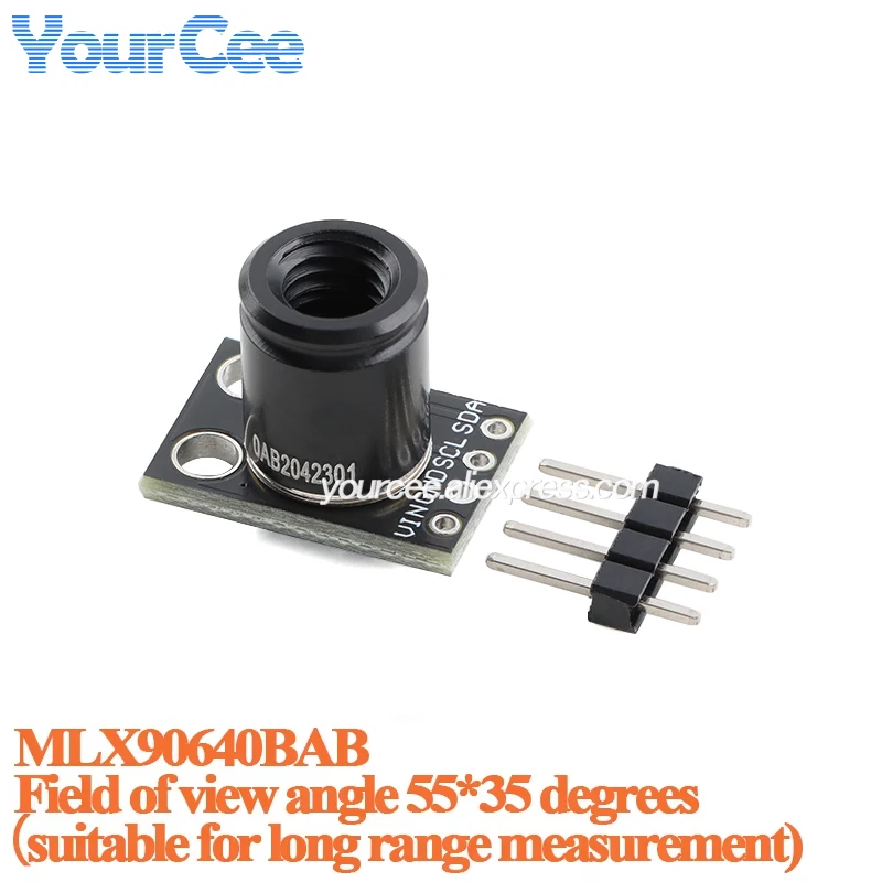 MLX90640BAA MLX90640BAB IR 32*24 Infrarood Temperatuurmeting Dot Matrix Sensor Warmtebeeldcamera Module GY-MCU90640 MLX90640