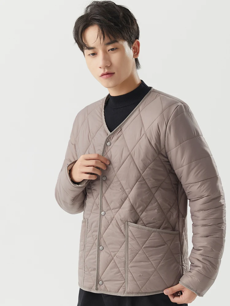 

Мужская легкая хлопковая куртка с внутренней подкладкой Fce, тепе пуховое хлопковое пальто на подкладке для студентов осень-зима