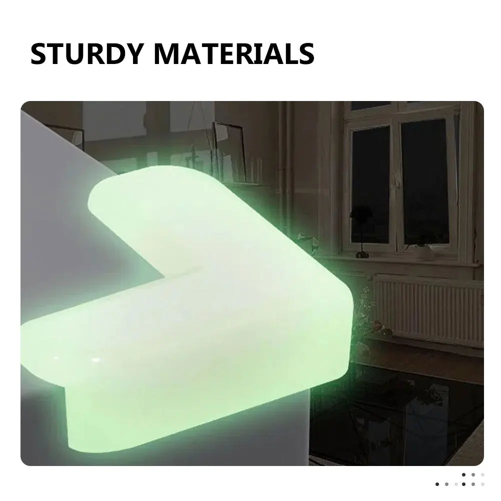 

12 шт., ночные светящиеся угловые защитные ограждения для углов стола, мягкие мебельные бамперы, защита кромок для детей