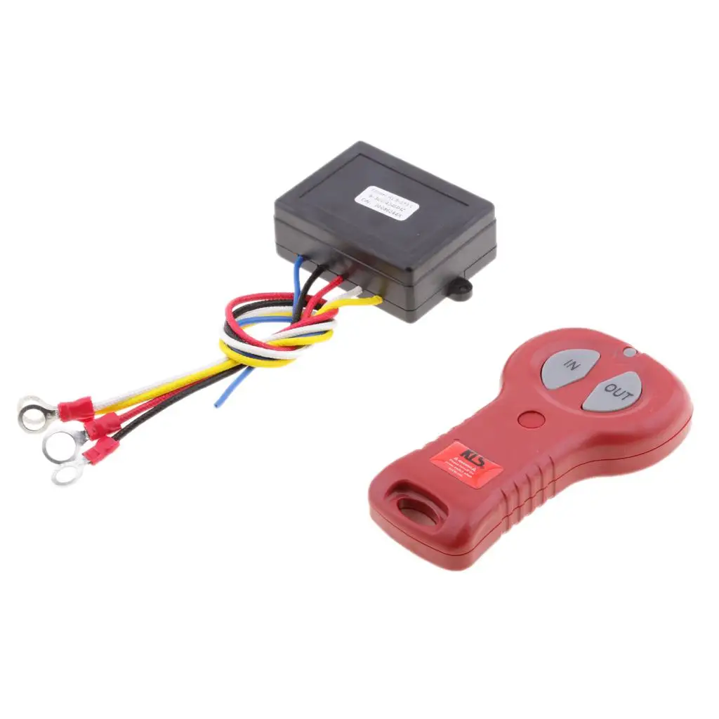 

98ft 12V/24V Car ATV SUV Wireless Winch Remote Control Kit Switch LED indicator KLS-213X