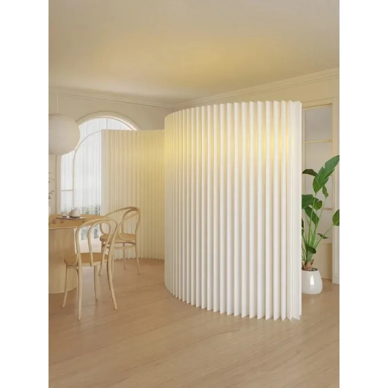 Paper screen partition false wall luminous office baffle bedroom non-punching partition wall