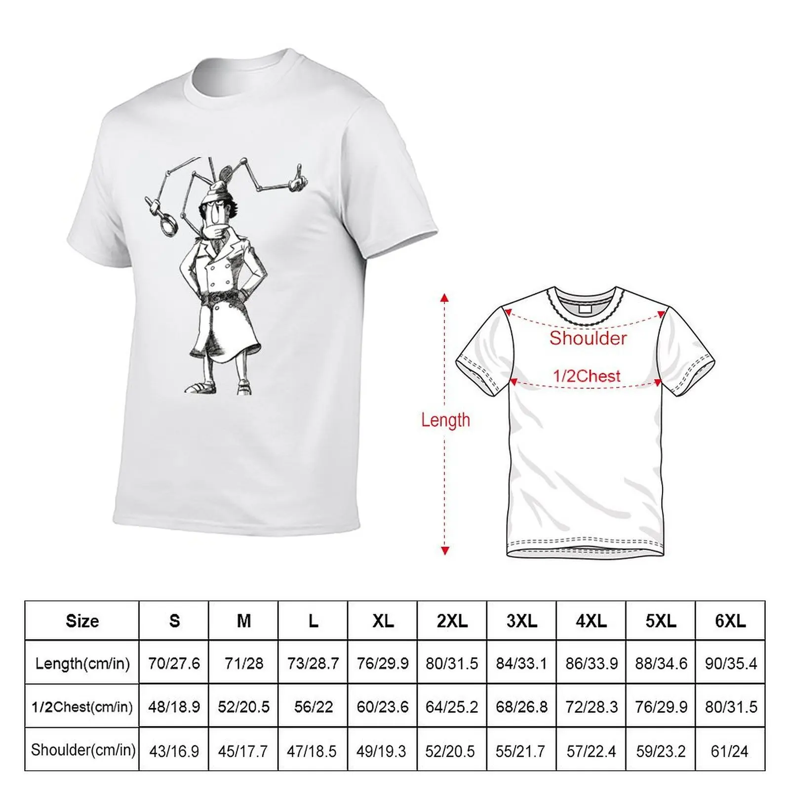 Inspector Gadget T-Shirt Plus Size Street Style Tee