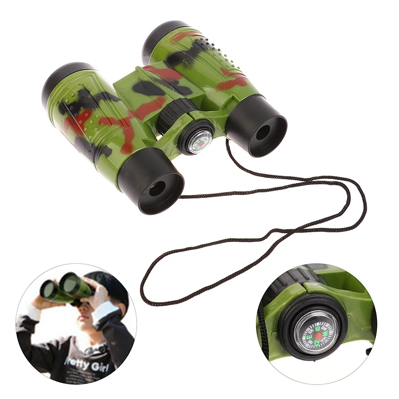 Camo Color Binoculars Children Outdoor Telescope Simulation Outdoor Hunting Camping Field Survival Game Telescope