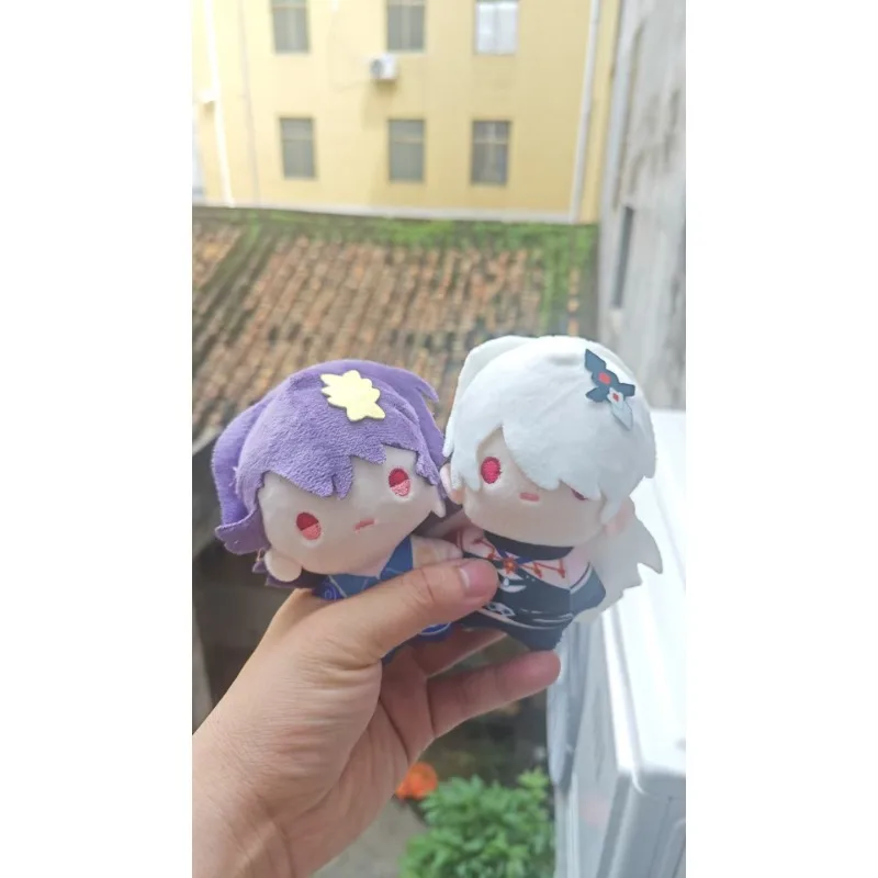 4개/세트 애니메이션 혼카이: 스타 레일 라이덴 보센모리 메이 Dr. 비율 Aventurine Kakavasha 10CM 봉제 인형 펜던트 키체인 플러시