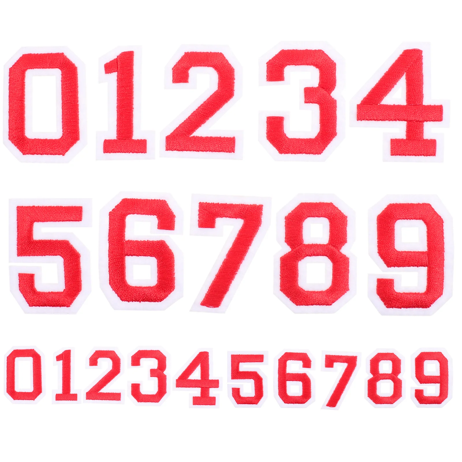 

2Sets T-Shirt Number Stickers Durable Self Adhesive Non-Woven Fabric DIY Football Sports Shirt Pants Number Decals