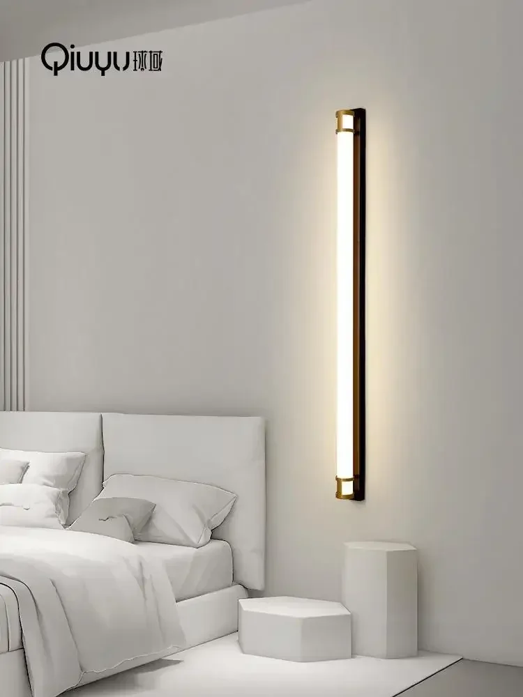 2021 جديد في الهواء الطلق الجدار مصباح إضاءة مقاومة للماء أضواء طويلة حديقة فيلا الشرفة الشمعدان ضوء الذهب الأسود 110 فولت 220 فولت الشمعدان الإنارة #5