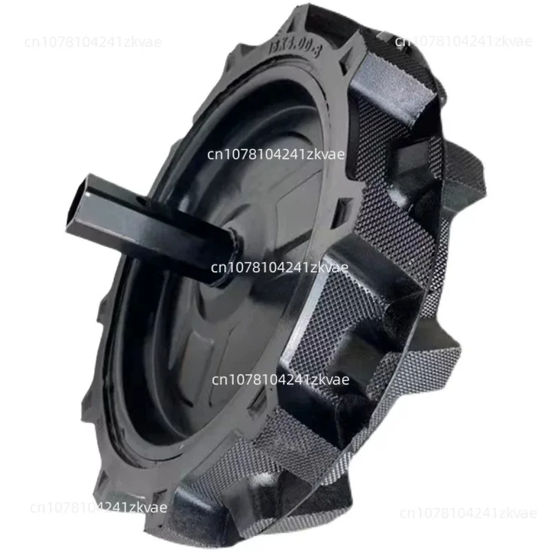 Micro Soil Tiller Spare Parts, 400-8 Size Solid Tire Wheel For Agricultural Cultivation Machine
