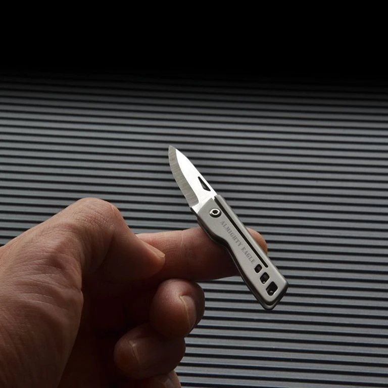 

Titanium New Alloy Outdoor Multifunctional Stacked Mini Knife Convenient Portable Camping Hiking Portable EDC Key Accessory Tool