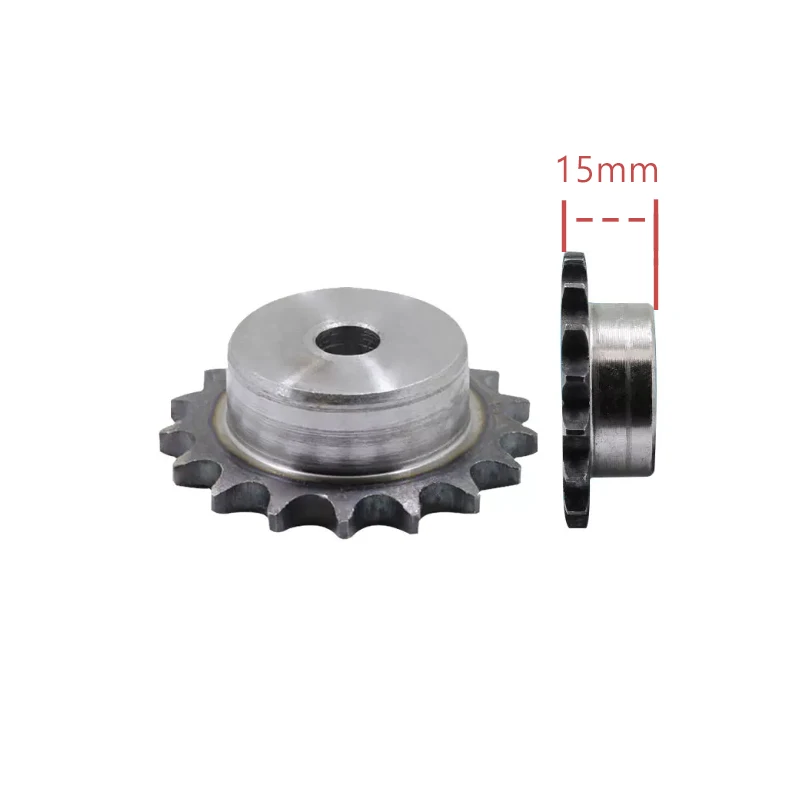 04C Sprocket 11Teeth 14Teeth 15Teeth With Inner Hole 6mm Process Hole Height Of 15mm 45# Steel Sprocket 04C No Screw Holes