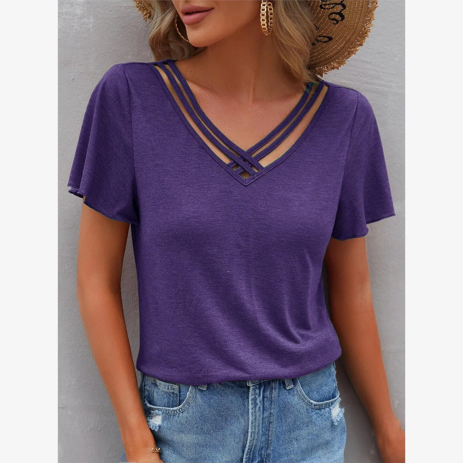 

Женская футболка Lotus Le SVE ort Sve Top Cute Sle, свободная футболка средней длины, ацетатное волокно, 00% летняя мода