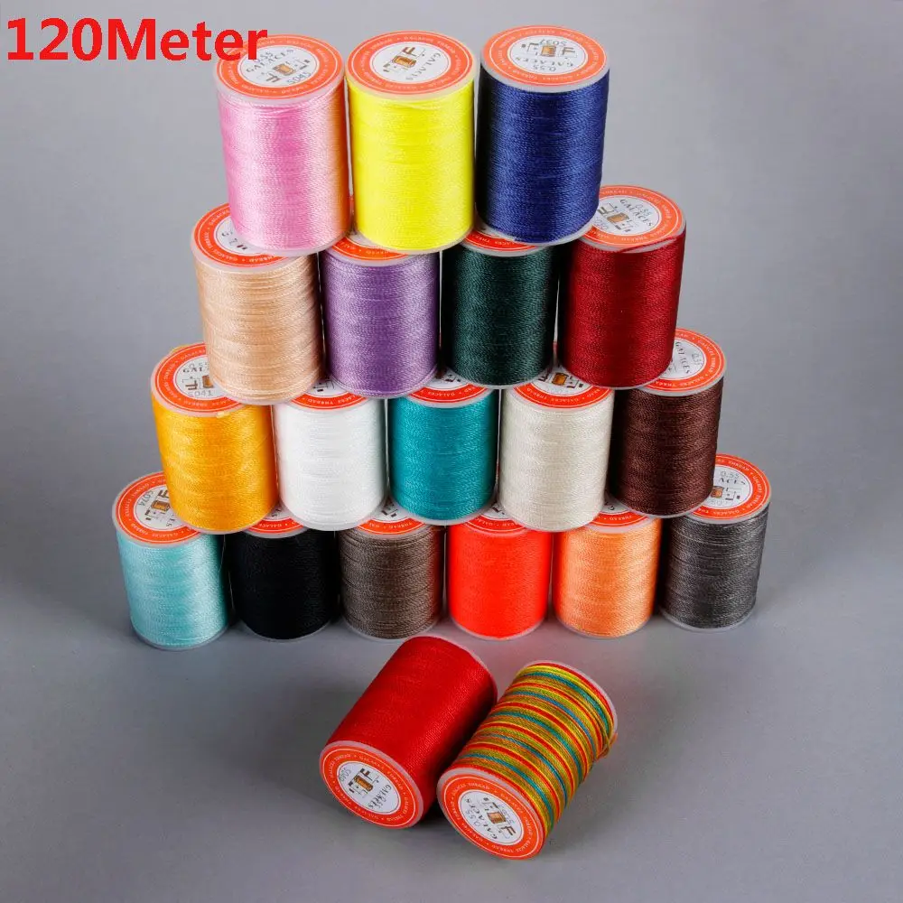 120Meters 0.55mm New Handicraft Leather Tool Cord Stitching Sewing String Waxed Thread