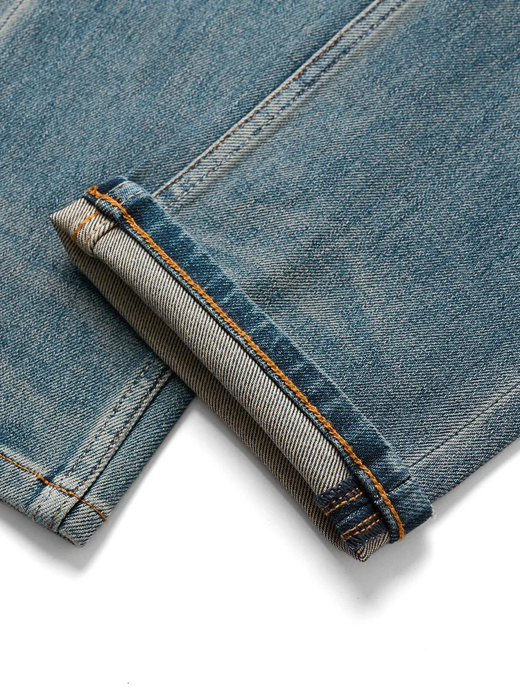 SIMWOOD 2024 herfst nieuwe slim fit elastische jeans heren comfortabele 4-weg elastische stof denim broek