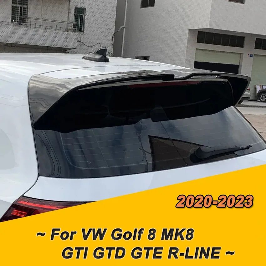 Rear Roof Sport Spoiler Wing Styling For VW Golf 8 MK8 GTI R GTD GTE ClubSport CS Style / Oettinger Style 2020 2021 2022 2023