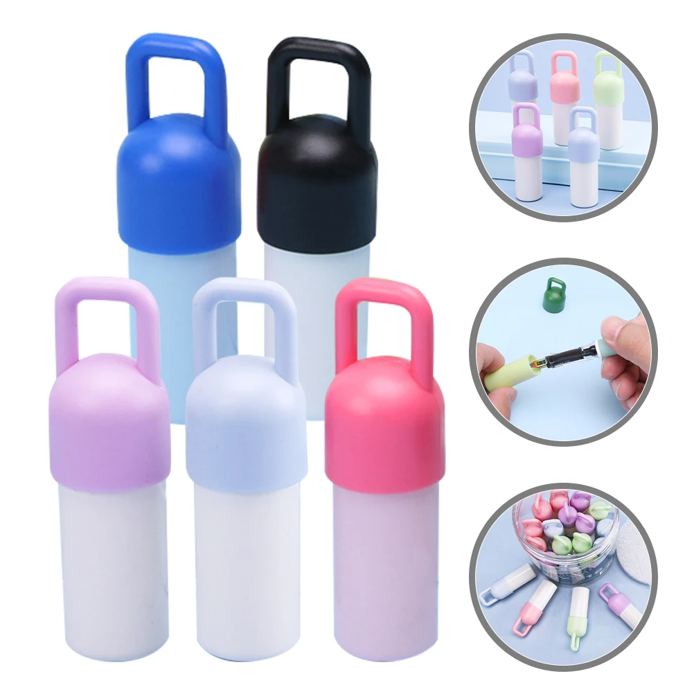 

5 Pcs Pen Moisturizer Accessory Tip Moisturizing Tool Paint Brush Pens Pencil Glue Crafting Plastic Ink Moistener Tools Student