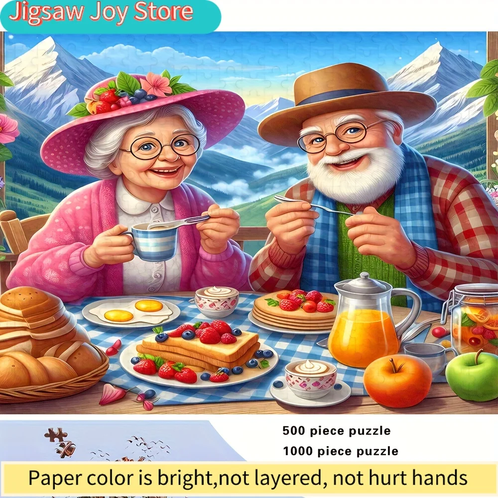 

A 500/1000pcs Adult Puzzle, High Quality, a Fun Family Game for Stress Relief, Perfect for Birthdays, Christmas, Halloween, An