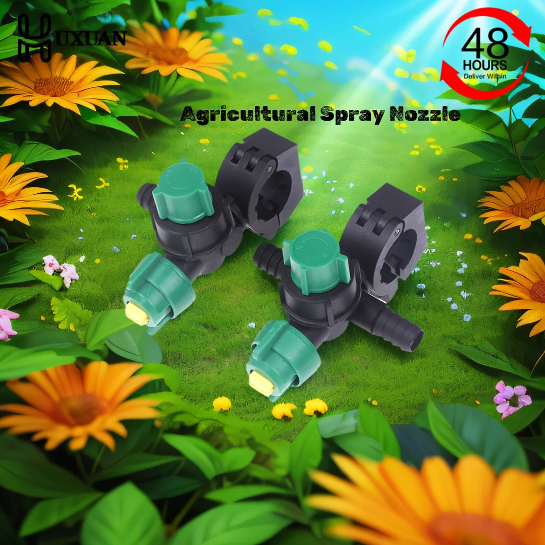 1Pc External Thread Agricultural Sprayer Fan Shaped Spraying Adjustable Nozzle For Agriculture Tubing Garden Irrigation