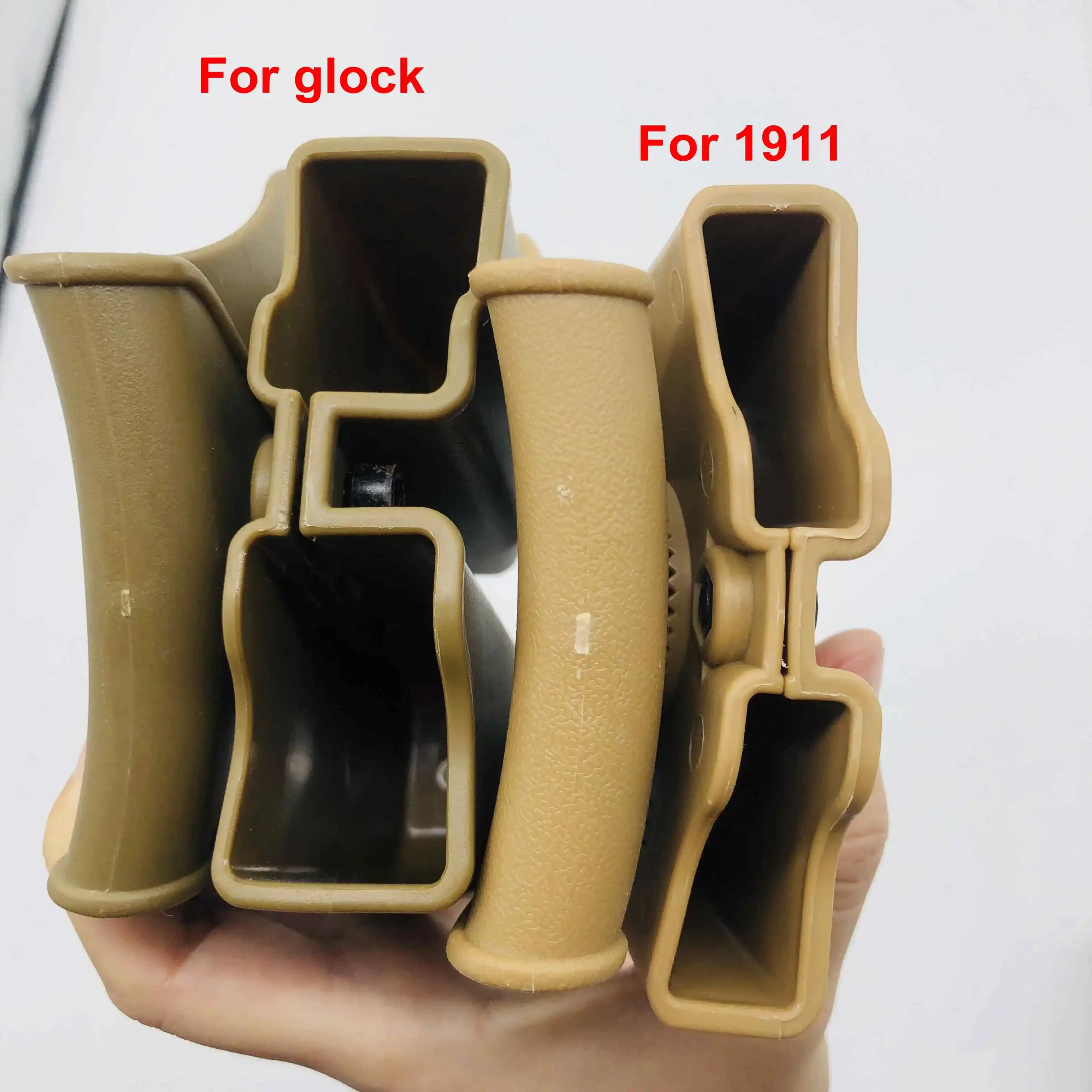 Double Pistol Mag Magazine Pouch Case Glock 1911 Makarov Beretta 92Fs Tactical Belt Mag Holder 9mm .45 Hunting Accessory