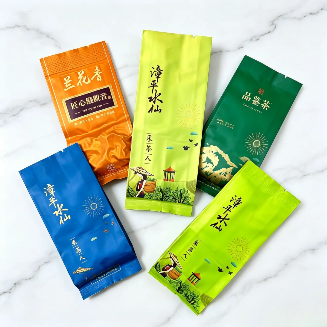250g/500g Chinese Zhang Shui Xian Tea Set Vacuum Plastic Bags ZhangPin ShuiXian Oolong Tea Compression Packing Bag