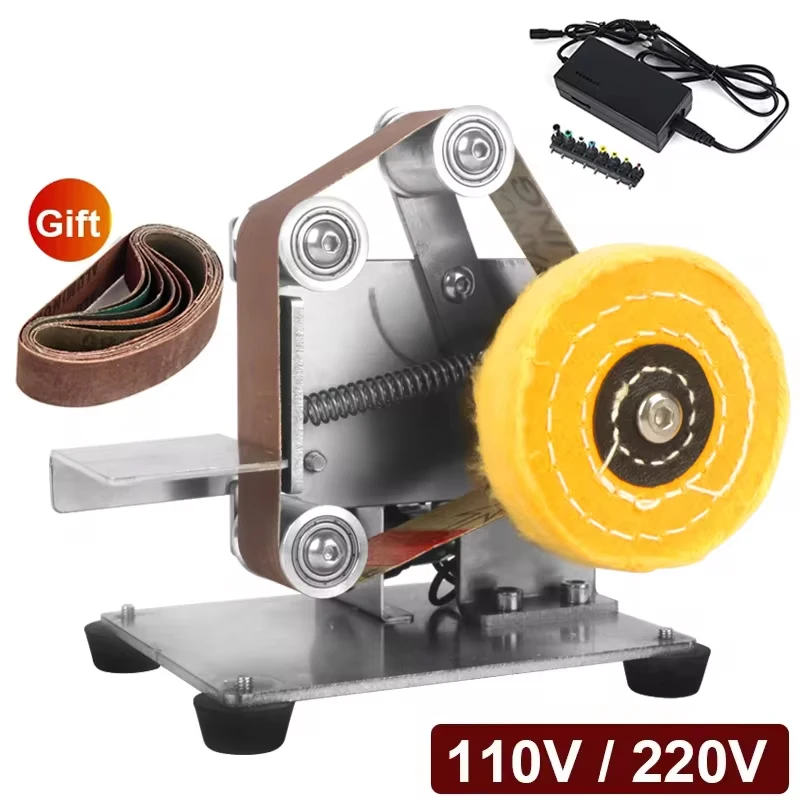 110V/220V Multifunctional Sanding Machine With 7-Speed Speed Regulation And Electric Sanding Machine With 10PCS Sanding Belts