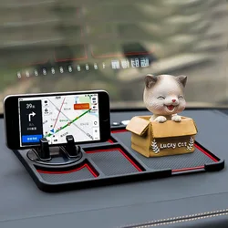 Multi-Functional Car Anti-Slip Mat Auto Phone Holder GPS Navigation Storage Cushion Car Interior Accessories Car Dashboard