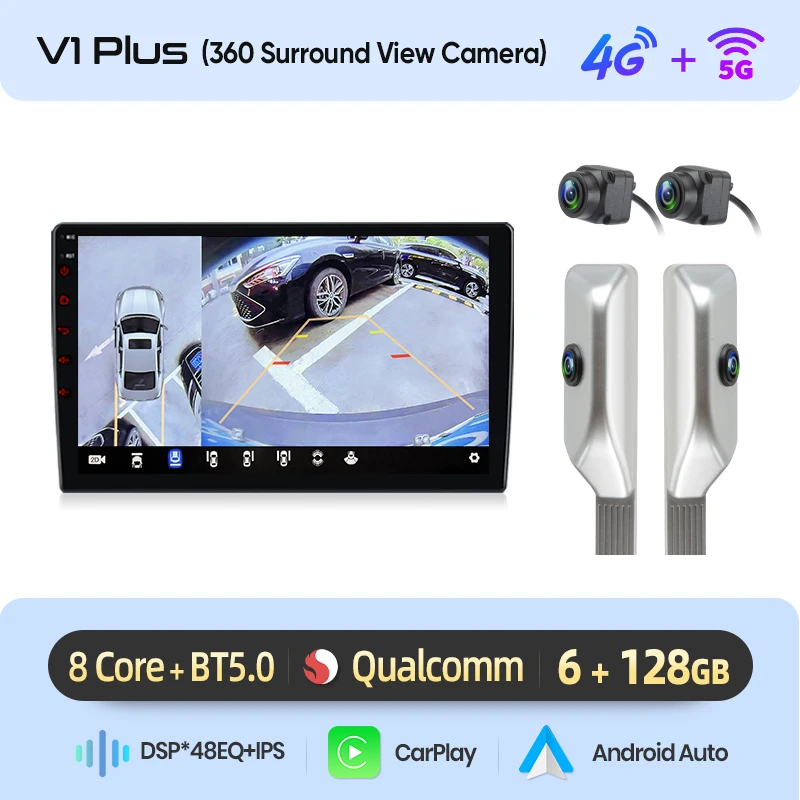 Junsun Carplay Android Auto Radio Voor Mercedes Benz W169 W245 B200 W906 Sprinter W639 Vito 360 Camera Auto 2 Din Autoradio