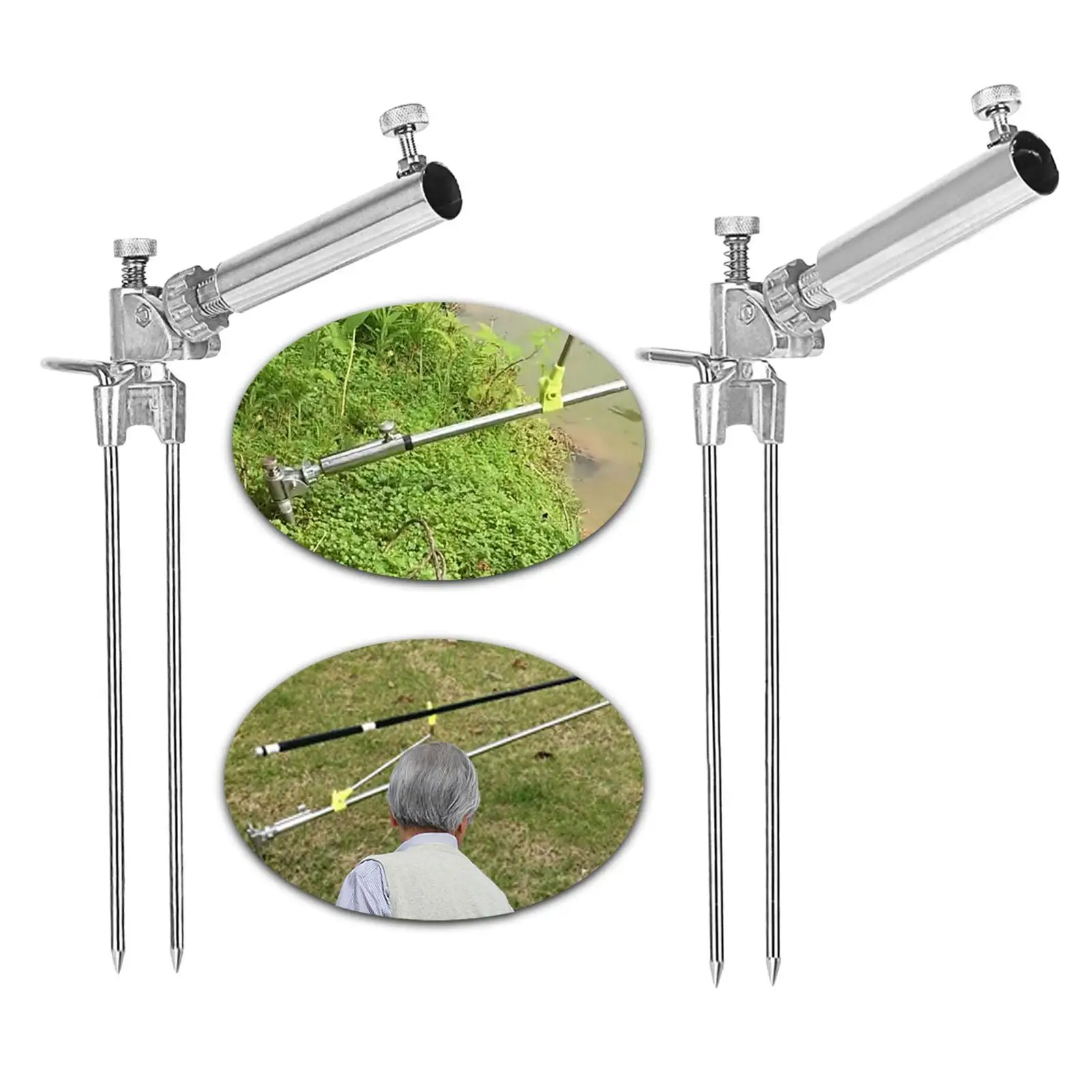 Fishing Rod Bracket Fishing Pole Stand for Ground River Fishing Equipment