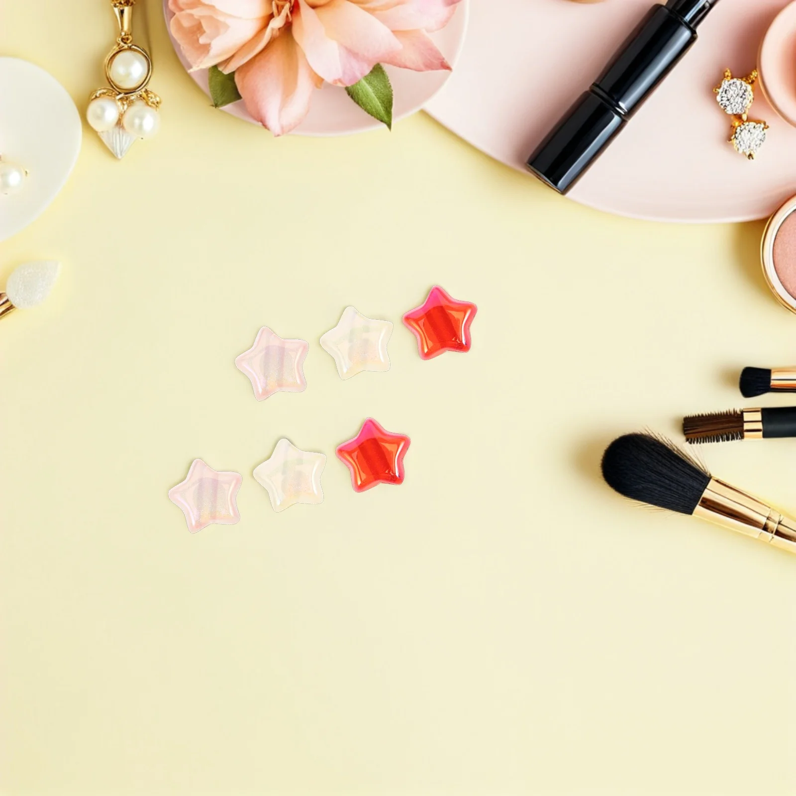 

100 шт., мини-звездные бусины, матовая отделка для изготовления ювелирных изделий, браслеты, ожерелья, серьги, креативный дизайн