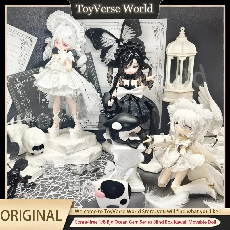 

Original Come4free 1/8 Bjd Ocean Gem Series Blind Box Kawaii Movable Doll Action Figure Ornament Collection Model Birthday Gift