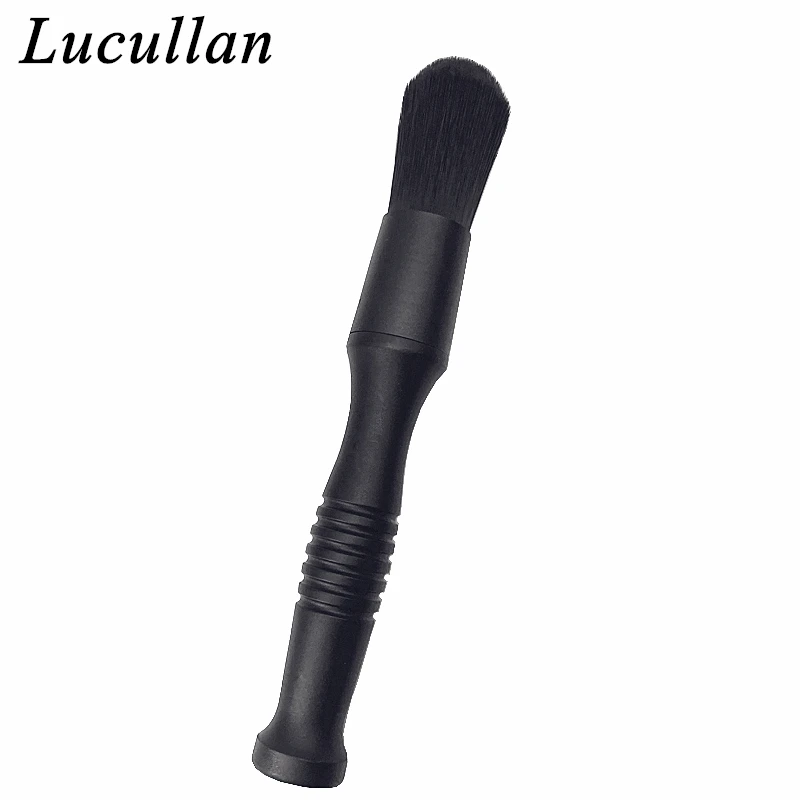 Lucullan 3 Different Bristle Detailing Brush With Firm Grip Large Handle For Car Wheels,Interior,Household Cleaning