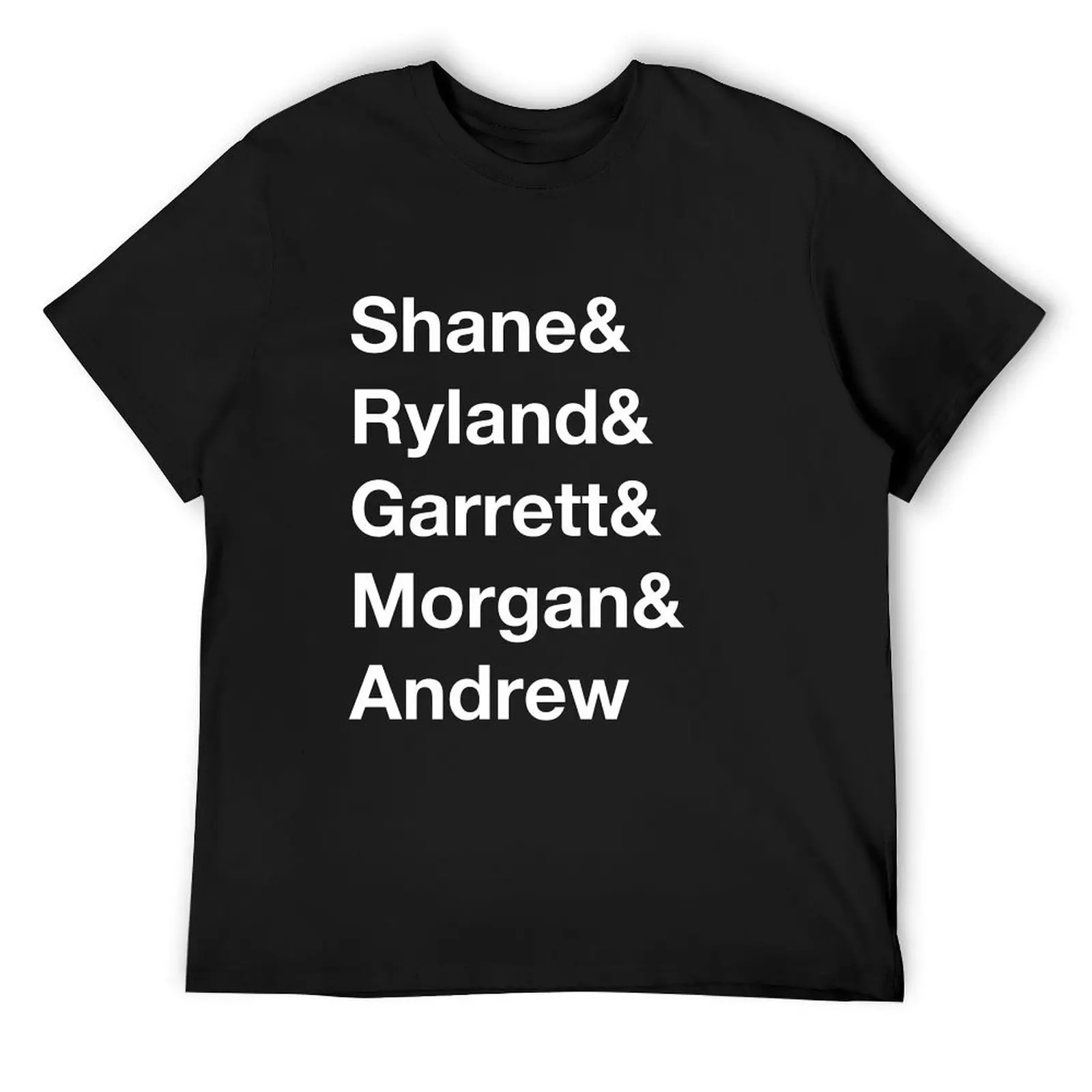 Shane Dawson Squad List T-Shirt Aesthetic clothing anime clothes t shirt for men