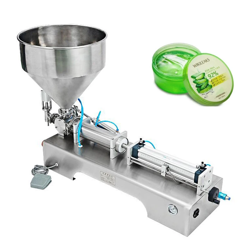 Price of Semi Automatic Horizontal Pneumatic Piston Machine for Honey & Small Bottle Cosmetic Paste