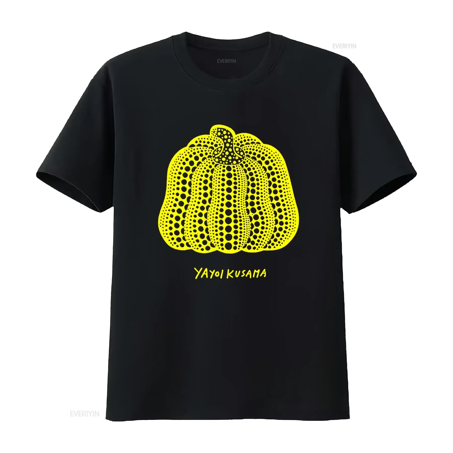 Nouveau T-shirt artistique japonais Yayoi Kusama avec motif citrouille et miroirs infinis, taille XL, neuf, vintage, délavé, polyvalent, respirant, décontracté