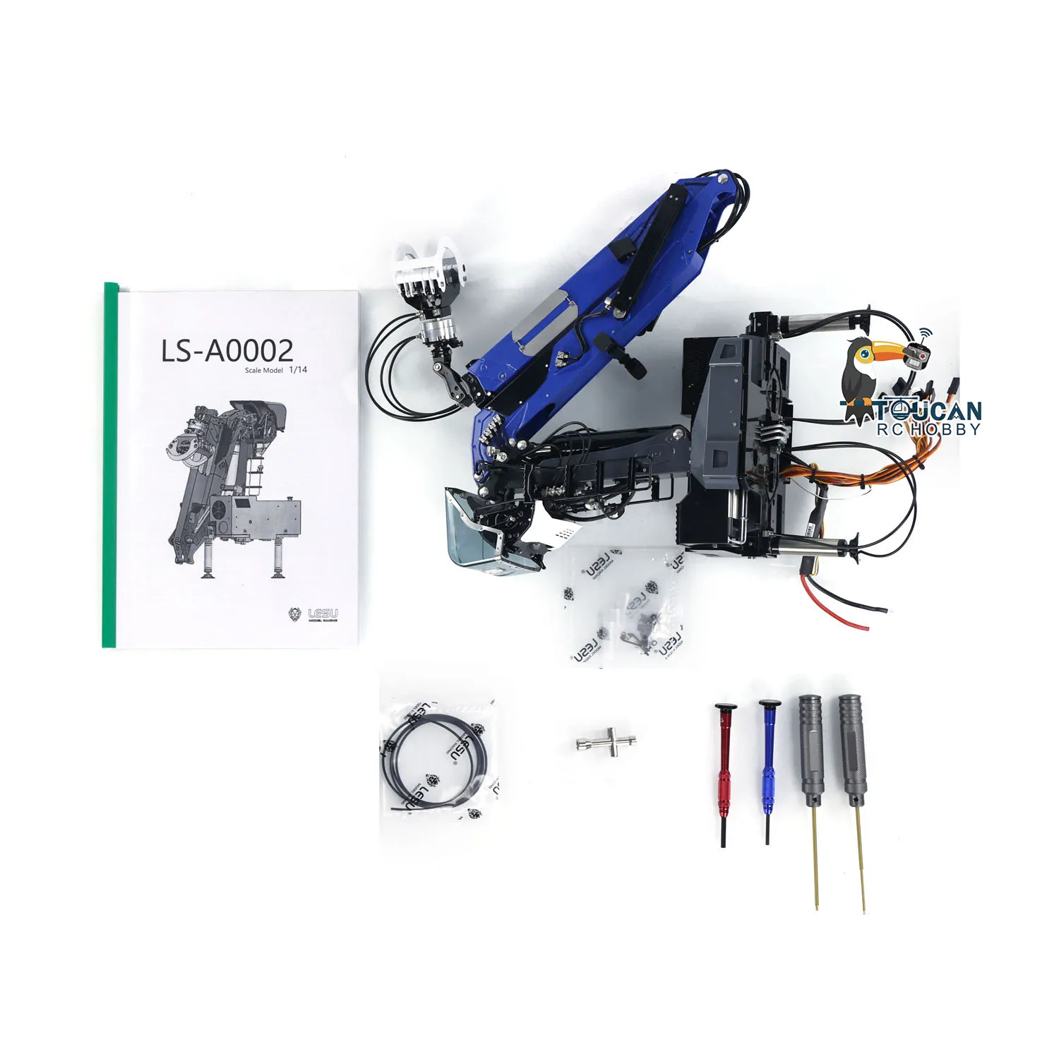 LESU 1/14 RC Gru idraulica in legno in metallo per camion trattore telecomandato Camion Auto da trasporto in legno Veicolo TAMIYAYA Modello RC