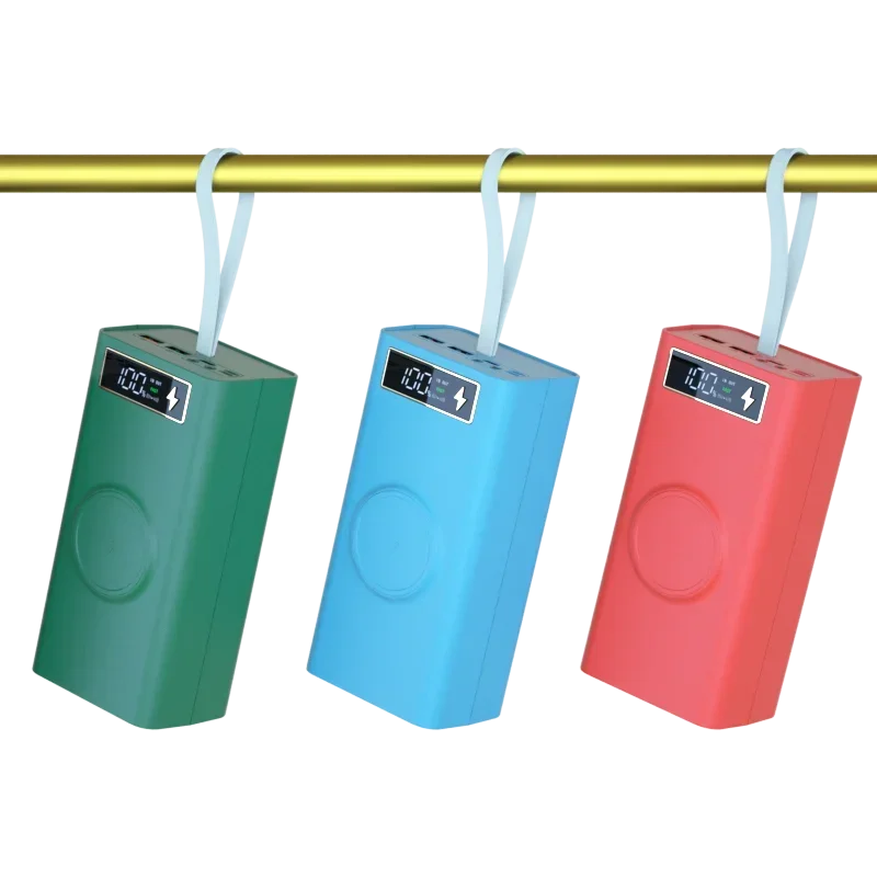 Detachable Battery Power Bank Capacity Mobile Power Portable with External Battery Outdoor Powerbank  Box (exciuding batteries)