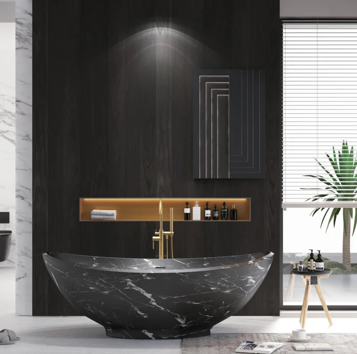 

Meiyani Modern Hotel Project Factory Sales Solid Surface Bathtub Bathroom Freestanding Bathtub