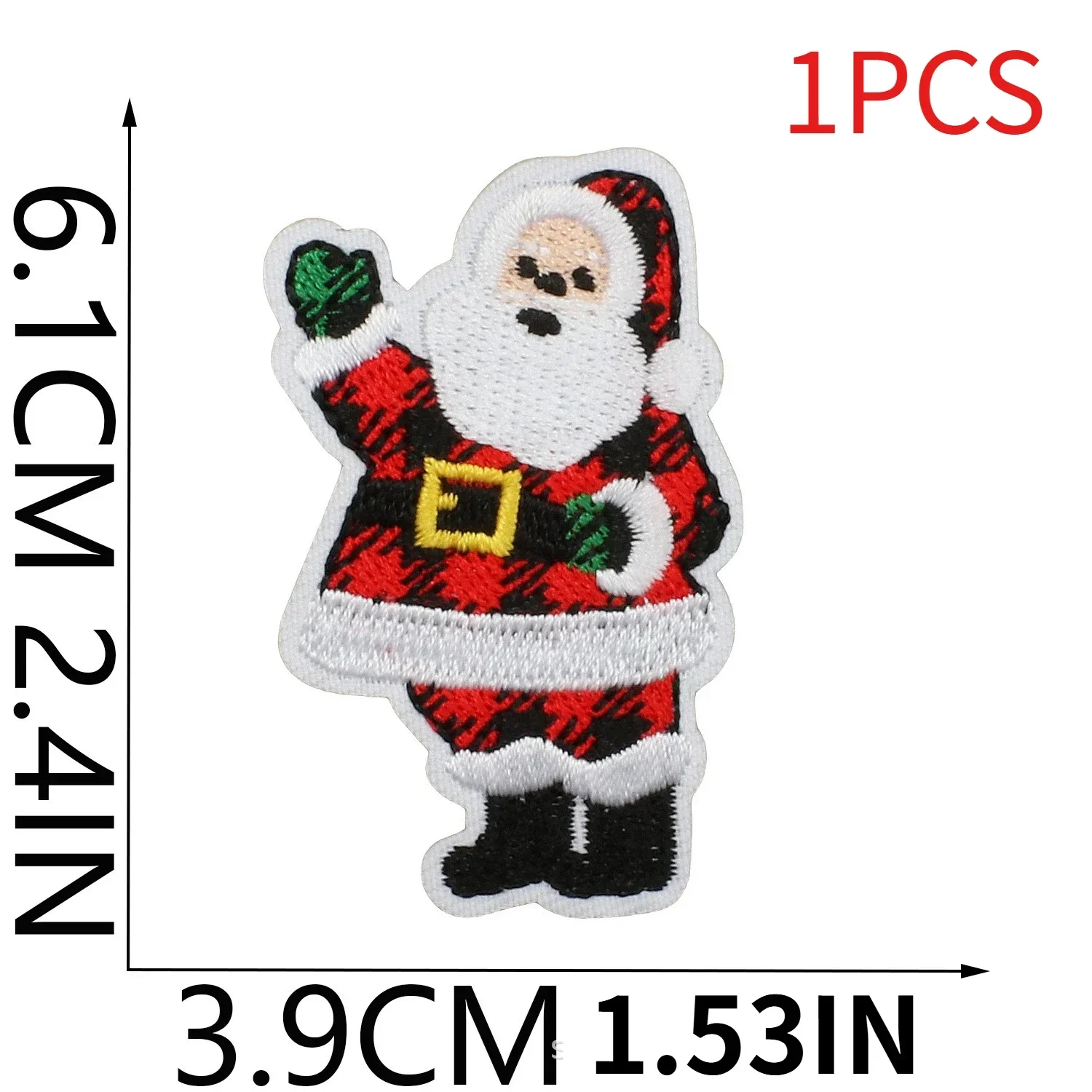 Santa Claus Christmas Theme Embroidery Patches Snowflake Truck Patch Patches Bag Clothes Decoration Gift Embroidery Ironing