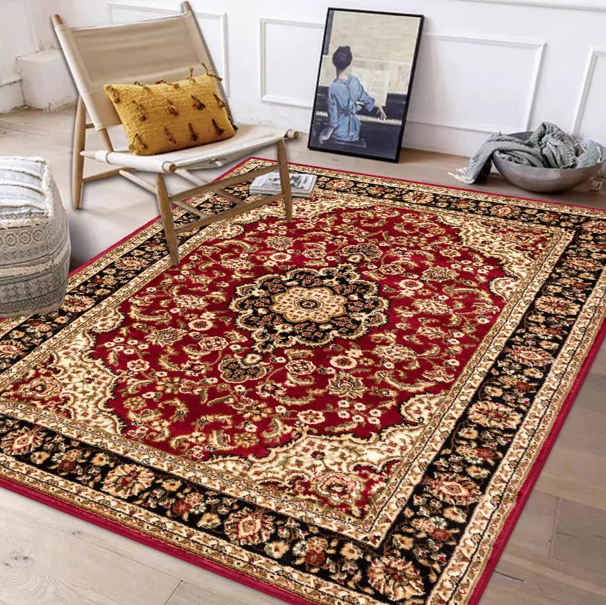 

Large living room carpet, floor mat, horizontal classical American carpet, warm decorative carpet for household use