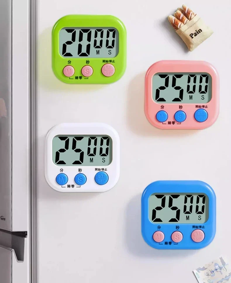 

Kitchen Timer Electronic Alarm Clock Stopwatch Magnetic Clock