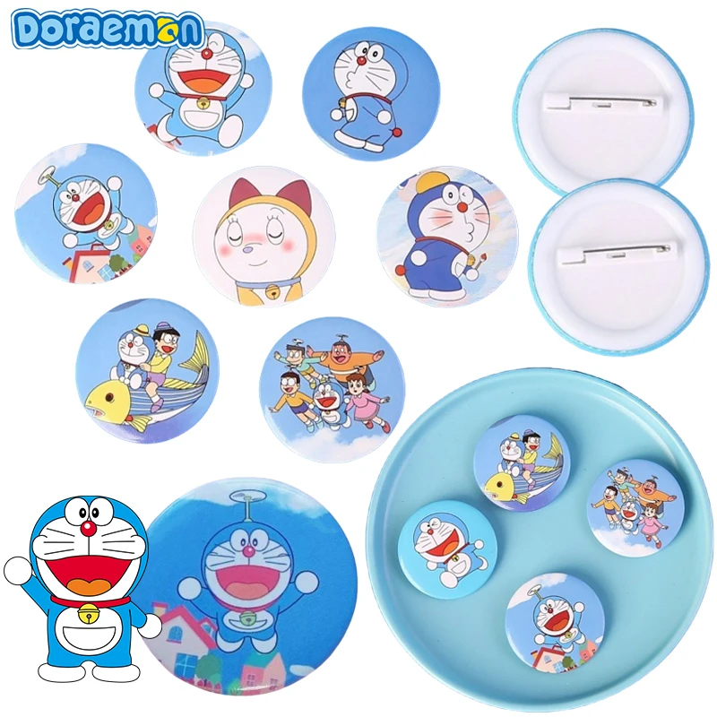 عبقور بروش مستدير للبنين بنات Kawaii أنيمي ازياء شارة نوبيتا نوبي تحصيل مجوهرات شارة التلبيب الملابس الديكور #1