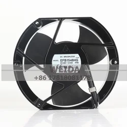 Delta 12V 24V DC48V  EFB1548HG-F00 0.53A 172X150X51mm 17cm 17251 Large air volume double ball l exhaust  cooling fan