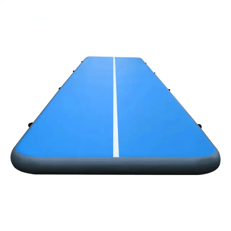 Pista de aire inflable para gimnasia, 5x2x0,2 m, estera de gimnasia de aire inflable, pista de caída con bomba de aire eléctrica