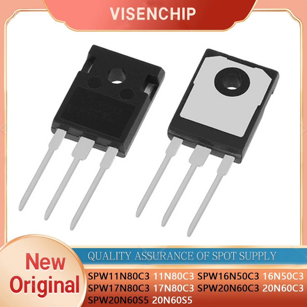 5pieces New Original SPW11N80C3 11N80C3 SPW16N50C3 16N50C3 SPW17N80C3 17N80C3 SPW20N60C3 20N60C3 SPW20N60S5 20N60S5 TO-247