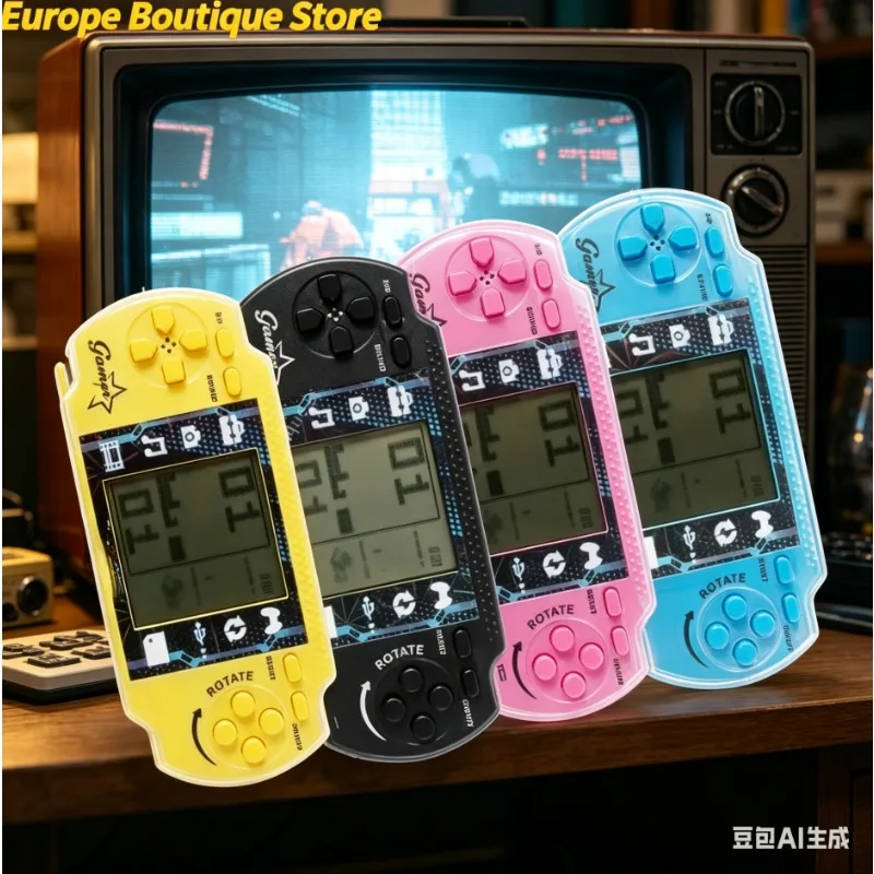 

Big Screen Classic Brick Game Tank Battle Shoot Handheld Blocks Game Console Kids Game Machine with Music Retro Toys