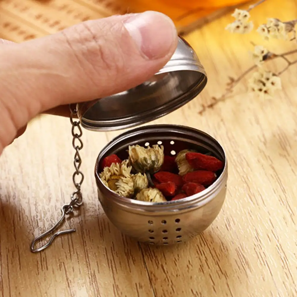 Tea Infuser Spice Infuser Fine Mesh Stainless Steel Spice Tea Ball Tea Infuser Sphere Locking Strainer Spice Ball Colander